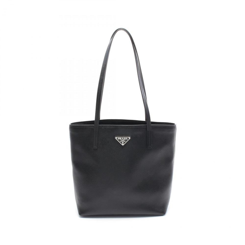 PRADA Black Leather Tote Bag - Picture 2 of 7
